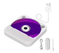 Portable CD Player for Car,Bekasa Car CD-Player USB Plug and Play,External CD Player with AUX Ports,USB CD Player for Car,Universal External CD Drive for Car,Laptop,Computer, TV
