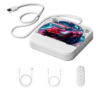 Portable CD Player for Car, Vehicles Home & Office | Car CD Player with USB/AUX Ports for TV, Computer, Laptop | Built-in Decoder & Anti-Vibration Design | Compact & Lightweight