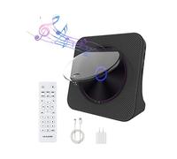 Portable CD Player, Personal CD Player Rechargable Home Audio with Bluetooth & Remote Control FM Radio Built-in HiFi Speakers LCD Display MP3 Headphone Jack AUX Input Output