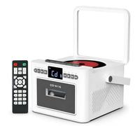 Portable CD Player with Bluetooth 5.1, Cassette, FM Radio, 5000mAh Battery