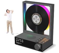 Portable CD Player with Bluetooth 5.3, HiFi Speaker and Remote Control, RGB Night Light, Sleep Timer, Transparent Dustproof Body and Independent Sound Chamber Design