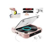 Portable CD Player with Bluetooth 5.3,New Rechargeable CD Players with Speaker,Portable Home CD Music Player,Built-in HiFi Speakers, Headphones, LCD Screen, Supports CD/AUX/USB and Repeat Modes
