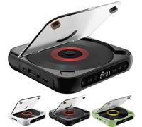 Portable CD Player with Bluetooth 5.3, Rechargeable Cd Players for Home/Car/Travel, Hi-Fi Sound, Supports CD/CD-R/CD-RW/MP3|Compact&Lightweight Music Player (black)