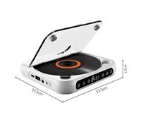 Portable CD Player with Bluetooth 5.3, Rechargeable CD Players with Speaker,Compact CD Player for Home Car Study Travel, LCD Screen Display, Timer, Repeat Modes,Headphones (black)