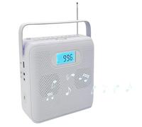 Portable CD Player with Bluetooth, A-B Repeat and Speed+/-, Bulit-in Double HiFi Speakers, AUX & Headphone Jack, FM Radio Boombox with USB Transcription, USB Port, LCD Displa