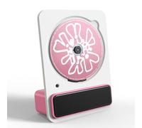 Portable CD Player with Bluetooth and Remote Control, Desktop HiFi Speaker, 3.5mm Headphone Jack for Home Office Decor