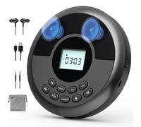Portable CD Player with Bluetooth and Speakers, Headphones, ProChosen Rechargeable Personal CD Player Anti-Skip Protection-CD/MP3/USB/BT Play/AUX Car Connection