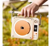 Portable CD Player with Bluetooth and Speakers, Retro DVD Player with Handle, Remote Control, 3.5mm Headphone Jack for Home Décor Gifts