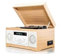 Portable CD Player With Bluetooth, Cassette & Vinyl Record Player For Home, Built-in Speakers, Supports AM/AUXIN/Headphone, For Music, Drama, Weather, Traffic, Home, Office