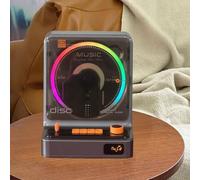 Portable CD Player with Bluetooth, Dual Speakers, HiFi Sound, RGB Lights, Supports CD/FM/USB, Ideal for Home, Car, Office