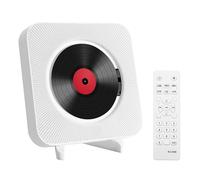 Portable CD Player with Bluetooth - Multifuctional Wall Mounted Music CD Player Built in HiFi Speakers Home Audio Boombox with Remote Control Input Output with Pulling Switch