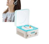 Portable CD Player with Bluetooth - Vintage Wireless Speaker with 8 White Noise, 5 Ambient Lighting, Wave Speaker, USB/TF/Aux Mode, 4000mAh Battery