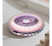Portable CD Player with LED RGB Lighting, Bluetooth 5.3 and 3.5mm Headphone Jack, Ideal for Home and Office Decor