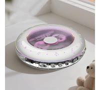 Portable CD Player with LED RGB Lighting, Bluetooth 5.3 and 3.5mm Headphone Jack, Ideal for Home and Office Decor