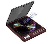 Portable CD Player with Headphones, Rechargeable Personal CD Player Built-in Speaker with Double Headphone Jack 2000mAh Battery Anti Shockproof LCD Display for Home Car Adults Students Kids