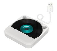 Portable CD Player With USB And AUX Port For Car Laptop TV Computer External CD Drive Compatible With Multiple Devices Compact Lightweight Travel Music Player White