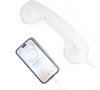 Portable Cell Phone Accessory, Retro Phone Handset, Vintage Style Receiver with Clear Audio, Noise Reducing External Handset, Stylish Wired Phones, Desktop Communication Gadget Kitchen Bedside School