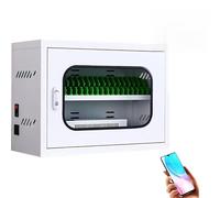 Portable Cell Phone Storage Cabinet with Key Lock, Durable Handle Design for Secure Classroom and Office Exam Use, 20 Slots
