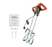 Portable Cement Mixer 1800W - Electric Paddle Mixer 2 Speeds Handheld Plaster Multi Mixer Concrete Mixer for Mixing Plaster Mortar Paint