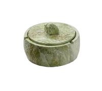 Portable Cement with Lid Ashtray Indoor Outdoors Cemented Ashtrays Desktop Ashtray for Home Office Parties or Fashion Decoration etc Home Decor(Green)