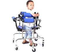 Portable Cerebral Palsy Cerebral Palsy Tilt Standing Frame, Home Adjustable Standing Medical Rehabilitation Training Device Prevent Muscle Atrophy, Upright Wheel Rehabilitation Auxiliary Wal