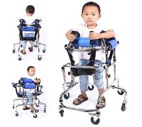 Portable Cerebral Palsy Disabled Walking Aids Designfor, Adjustable Height Width Comfortable Foam Armrest Mobility Rollator, Suitable for Allren Between 75 90Cm