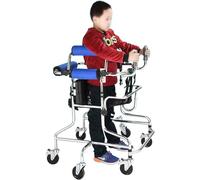 Portable Cerebral Palsy Disabled Walking Aids Foldable Designfor, Adjustable Height Width Comfortable Foam Armrest Mobility Rollator, Suitable for Allren Between 35In 51In