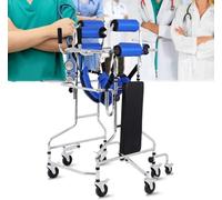 Portable Cerebral Palsy Elderly Hemiplegia, 8 Wheelsassist Walking Rehabilitation Devicefor Seniors Adjustable Height Fit~Tall(Color:Men's)
