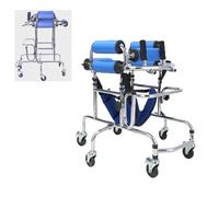 Portable Cerebral Palsy Hemiplegia Stroke Rehabilitation Standing Framewalking Aid for The Disabled,Rehabilitation Standing Framewalking Aid, for Disabled, 6 Wheels