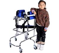 Portable Cerebral Palsy Rentilt Standing Frame, Home Adjustable Standing Medical Rehabilitation Training Device Prevent Muscle Atrophy, Upright Wheel Rehabilitation Auxiliary Walking Frame