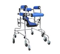 Portable Cerebral Palsy Stand Upright for, Height Adjustable Aluminium Rollator,Lower Limb Rehabilitation,Walking Frame with 8 Wheels