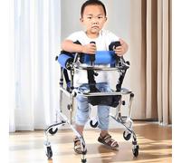 Portable Cerebral Palsy Standards Walking Framesfoldable Walking Aid with 6 Wheel and Seat, Lightweight Wheeled Walking Frames, Rehabilitation Training Aluminium Rollator
