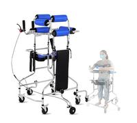 Portable Cerebral Palsy Walkingfor Multifunctional Lower Limb Training Standing, 8 Wheels Anti Tilt, Adjustable Height, Holds 220 Lbs.,Male
