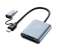 Portable CFe Type B and SD3.0 USB Card Reader for Fast Data Transfer Up to 10Gbps