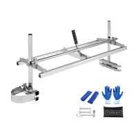 VEVOR Chainsaw Mill, Portable Sawmill 14"-48" Guide Bar, Galvanized Steel Chainsaw Planking Mill with 0.2"-11.81" Cutting Thickness, Wood Lumber Cross Cutting Saw Mill for Builders and Woodworkers