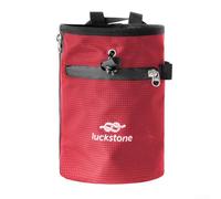 Portable Chalk Bag with Protective Design and Easy Access Features for Active Lifestyles (Red)