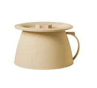 Portable Chamber Pot Container, Bedside Urinal Storage Vessel, for Travel Camping Daily Use, Capacity Point Five Liter, Easy Grip Handle Design, Personal Hygiene Waste Management Tool