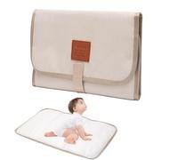 Portable Changing Mat for Travel - Waterproof Diaper Changing Pad for Newborns & Toddlers - Foldable Baby Changing Mat with Storage Pocket - Soft & Lightweight