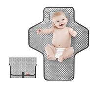 Portable Changing Pad for Baby|Travel baby changing pads for Moms, Dads|Waterproof Portable Changing Mat with Built-in Pillow|Excellent Baby Shower/Registry Gifts