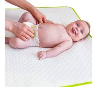 Portable Changing Pad - Waterproof Baby Changing Mat - Large Size 25.5”x31.5”- Foldable Wipeable Diaper Changing Pad - Change Diaper in Any Places On The Go for Boys & Girls - Storage Bag