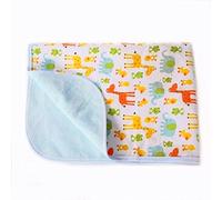 Portable Changing Pad Waterproof Diaper Change Mat Large Size Multi-Function [Home & Travel] Mat Any Places Bed Play Stroller Crib Car Mattress Pad Cover (Frog & Giraffe, XL (27.56 x 47.2 Inch)