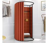 Portable Changing Room Divider - Movable Fitting Room with Curtain & Hook for Retail, Offices, Outdoor Events, Privacy Screen for Clothes Change, Instant Setup, Lightweight Design (Q)