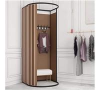Portable Changing Room Divider - Movable Fitting Room with Curtain & Hook for Retail, Offices, Outdoor Events, Privacy Screen for Clothes Change, Instant Setup, Lightweight Design (A)