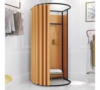 Portable Changing Room Divider - Movable Fitting Room with Curtain & Hook for Retail, Offices, Outdoor Events, Privacy Screen for Clothes Change, Instant Setup, Lightweight Design (E)