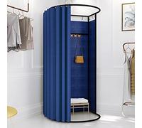 Portable Changing Room Divider - Movable Fitting Room with Curtain & Hook for Retail, Offices, Outdoor Events, Privacy Screen for Clothes Change, Instant Setup, Lightweight Design (I)