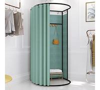 Portable Changing Room Divider - Movable Fitting Room with Curtain & Hook for Retail, Offices, Outdoor Events, Privacy Screen for Clothes Change, Instant Setup, Lightweight Design (K)