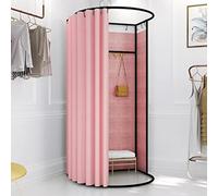 Portable Changing Room Divider - Movable Fitting Room with Curtain & Hook for Retail, Offices, Outdoor Events, Privacy Screen for Clothes Change, Instant Setup, Lightweight Design (S)