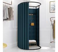 Portable Changing Room Divider - Movable Fitting Room with Curtain & Hook for Retail, Offices, Outdoor Events, Privacy Screen for Clothes Change, Instant Setup, Lightweight Design (N)
