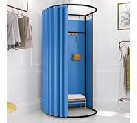 Portable Changing Room Divider - Movable Fitting Room with Curtain & Hook for Retail, Offices, Outdoor Events, Privacy Screen for Clothes Change, Instant Setup, Lightweight Design (C)