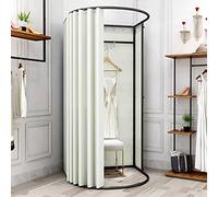 Portable Changing Room Divider - Movable for Clothing Stores Temporary Locker Room with ing ain & Hook Ideal Fitting Room Solut - Don't Look at Me (Color: L)